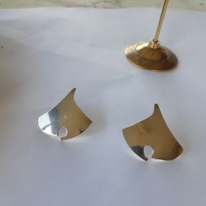 Handmade Sterling Silver Modern Abstract Earrings